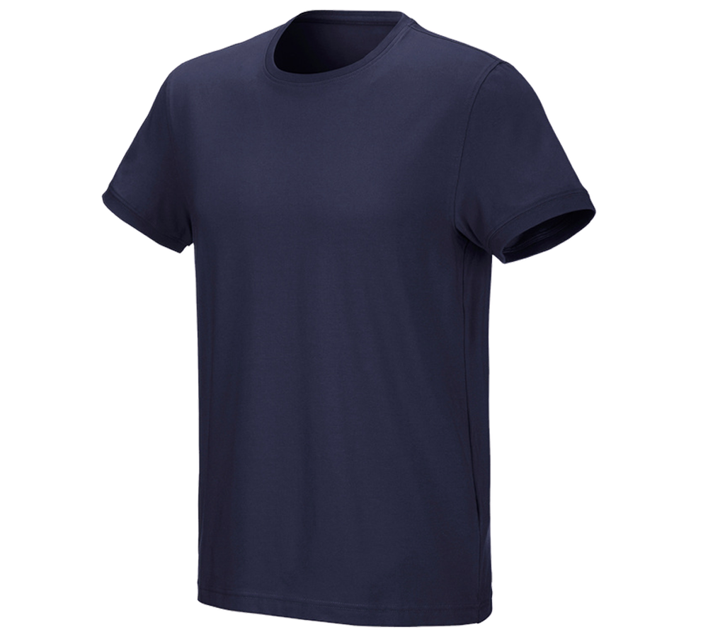 Temi: e.s. t-shirt cotton stretch + blu scuro