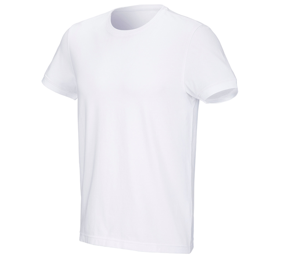 Maglie | Pullover | Camicie: e.s. t-shirt cotton stretch + bianco