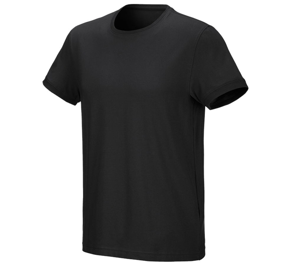 Themen: e.s. T-Shirt cotton stretch + schwarz