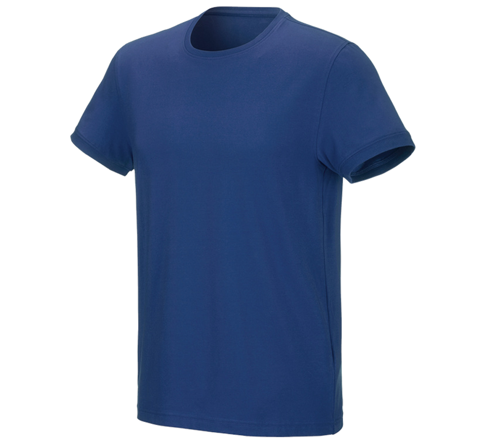 Maglie | Pullover | Camicie: e.s. t-shirt cotton stretch + blu alcalino