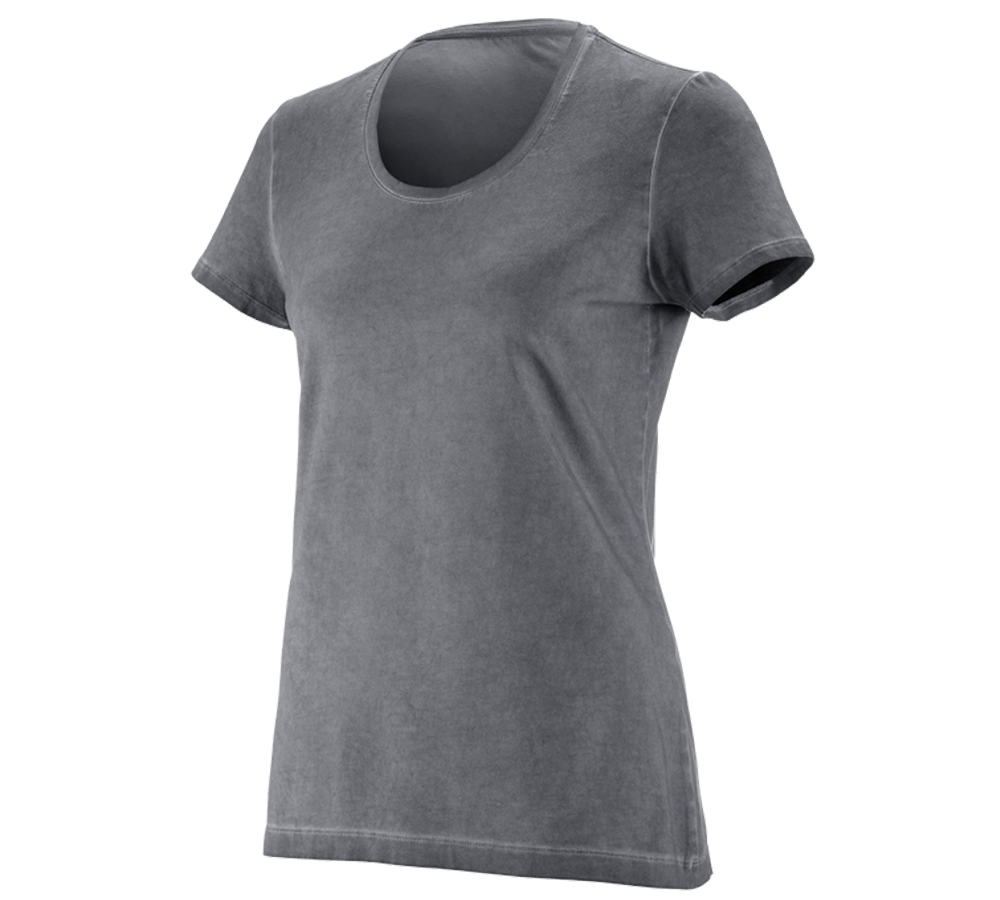Temi: e.s. t-shirt vintage cotton stretch, donna + cemento vintage