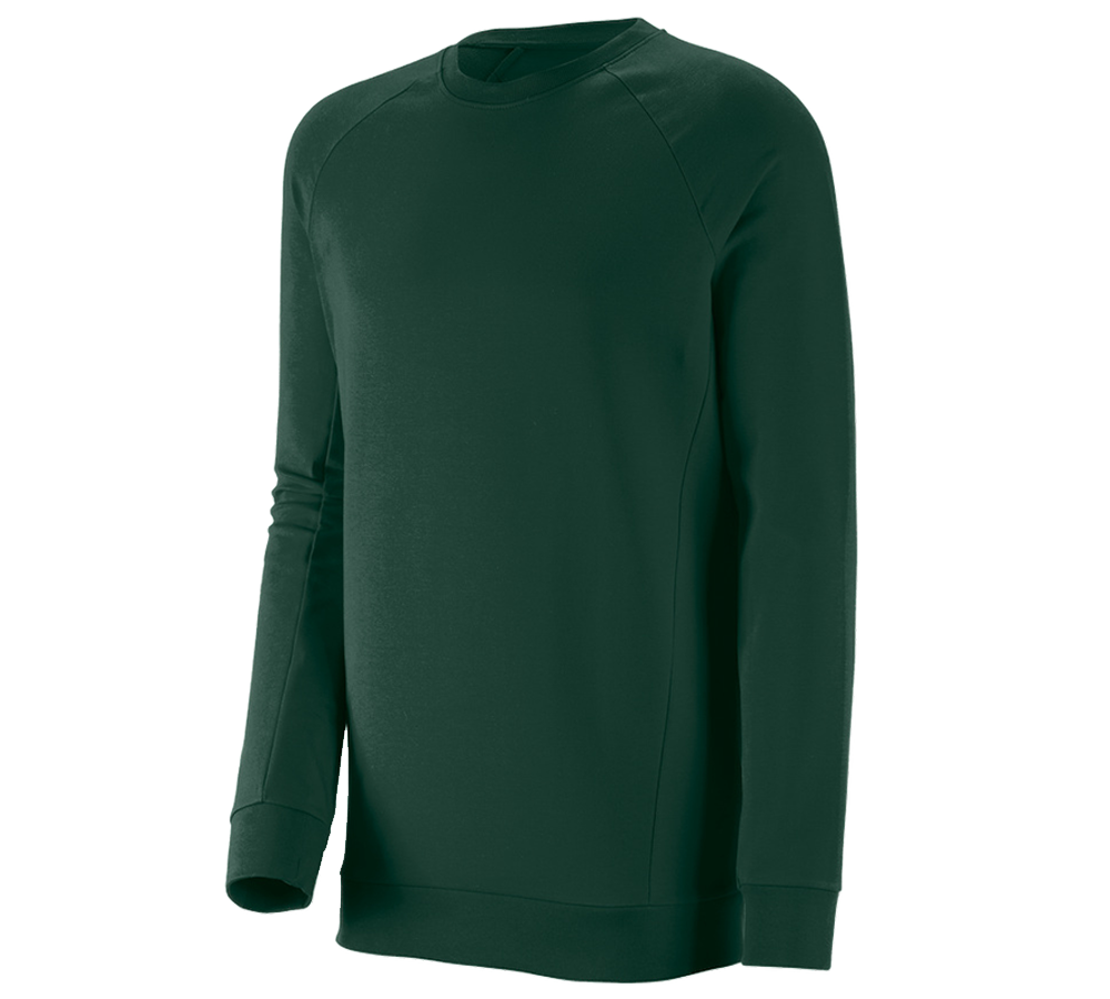 Maglie | Pullover | Camicie: e.s. felpa cotton stretch, long fit + verde
