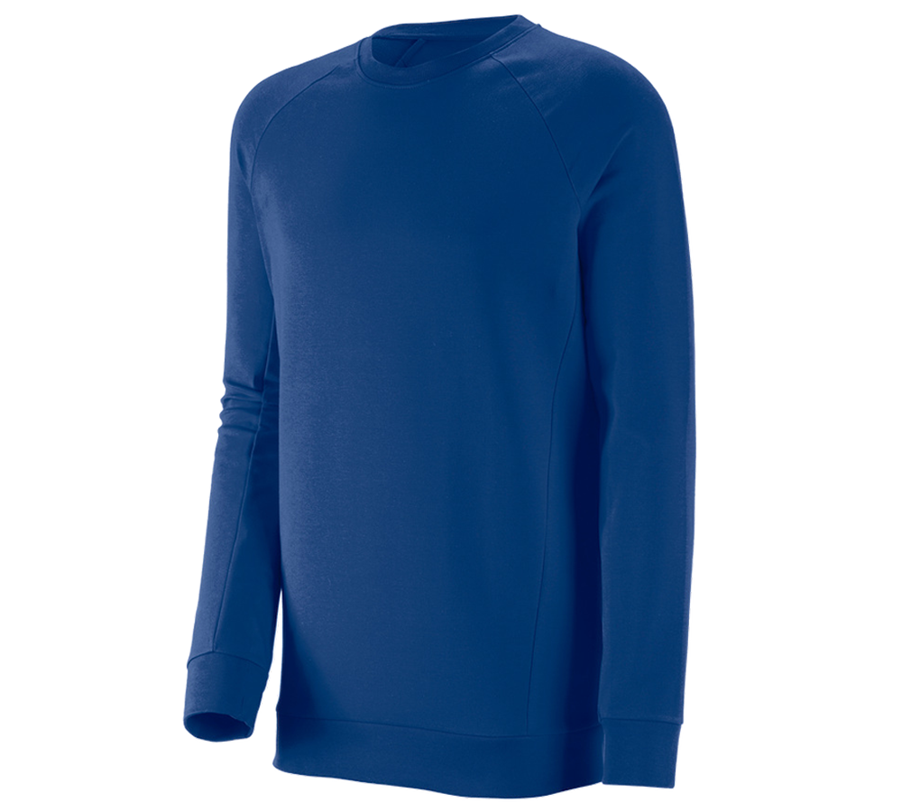 Maglie | Pullover | Camicie: e.s. felpa cotton stretch, long fit + blu reale