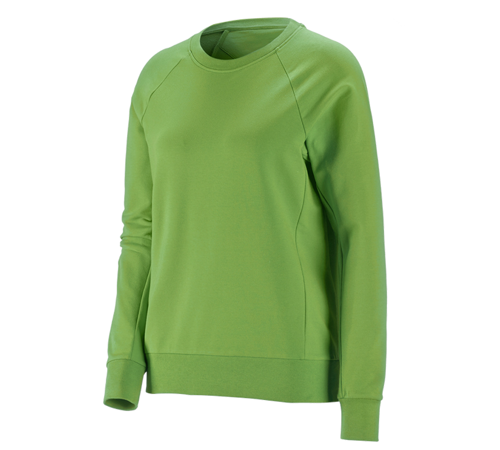 Maglie | Pullover | Bluse: e.s. felpa cotton stretch, donna + verde mare