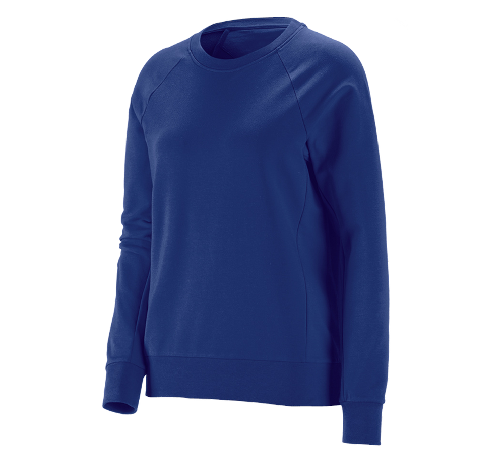 Maglie | Pullover | Bluse: e.s. felpa cotton stretch, donna + blu reale