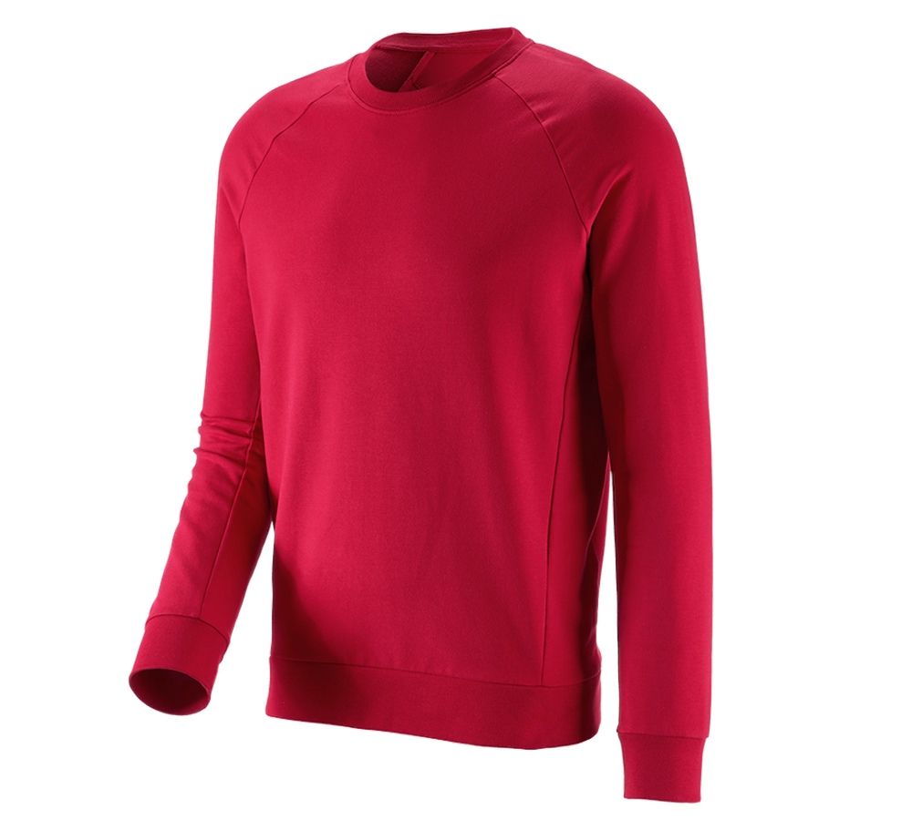 Maglie | Pullover | Camicie: e.s. felpa cotton stretch + rosso fuoco