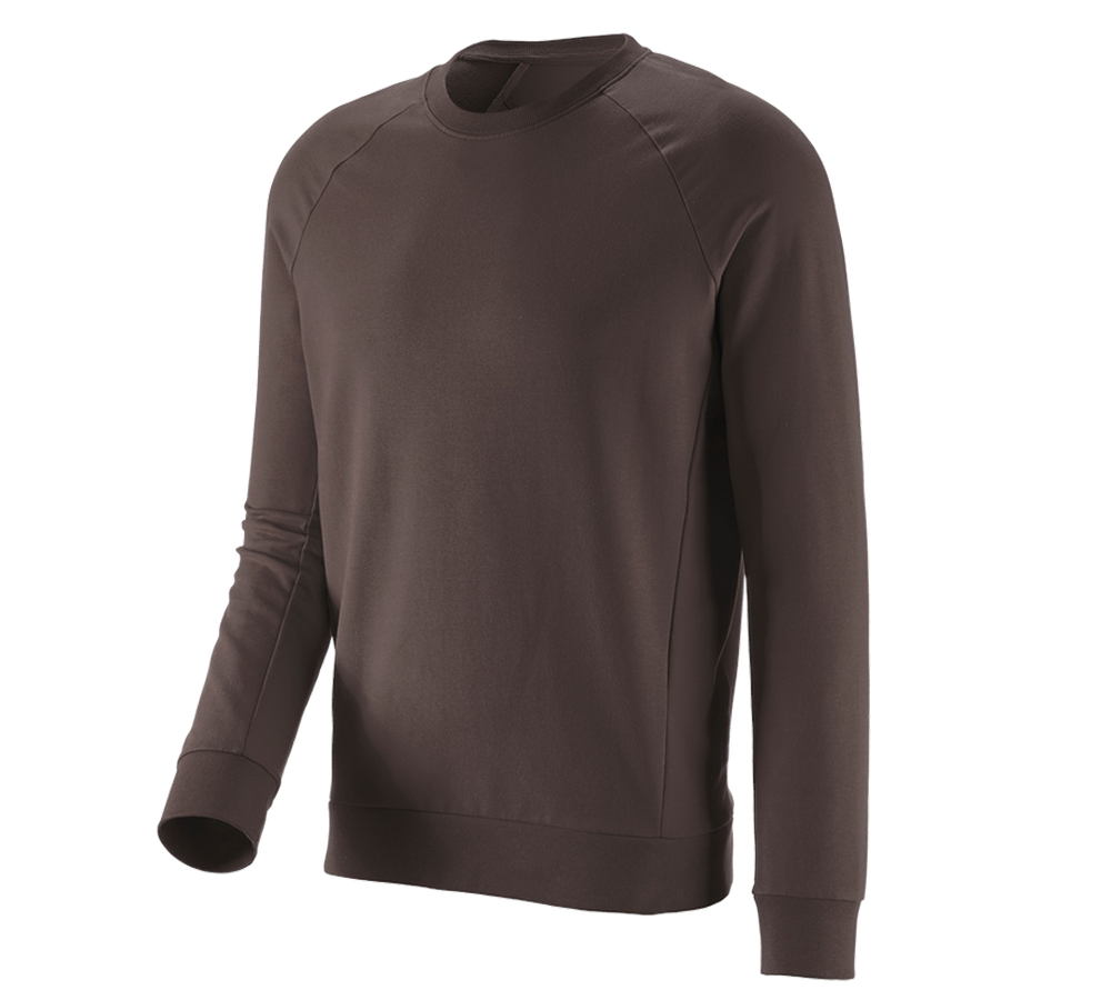 Maglie | Pullover | Camicie: e.s. felpa cotton stretch + castagna