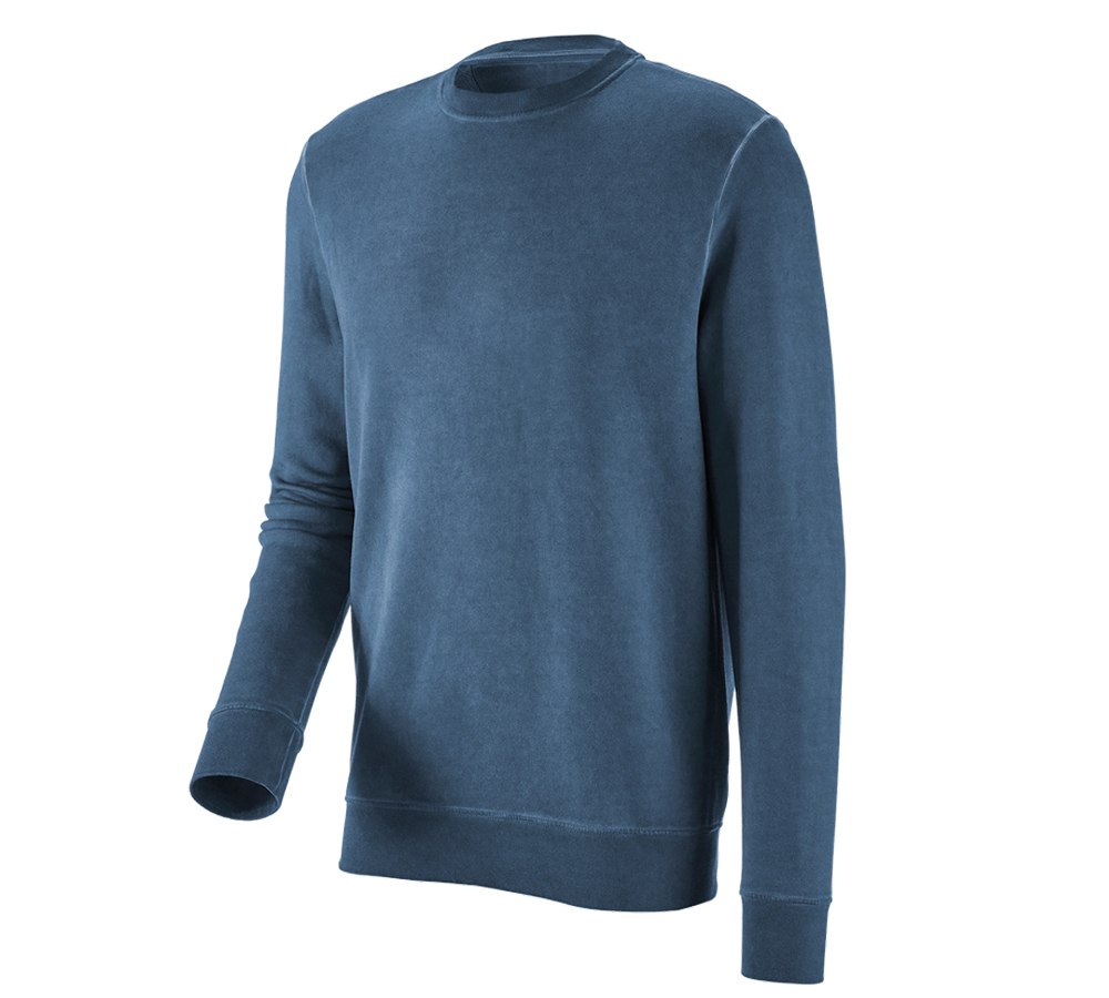 Maglie | Pullover | Camicie: e.s. felpa vintage poly cotton + blu antico vintage