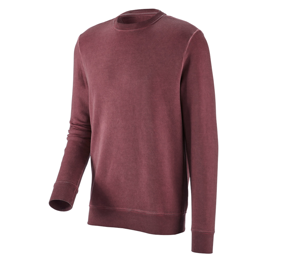 Maglie | Pullover | Camicie: e.s. felpa vintage poly cotton + rubino vintage