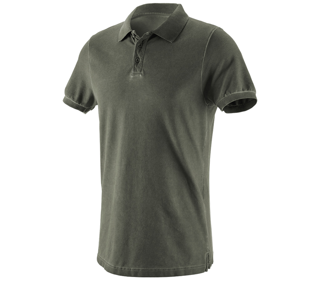Maglie | Pullover | Camicie: e.s. polo vintage cotton stretch + verde mimetico vintage