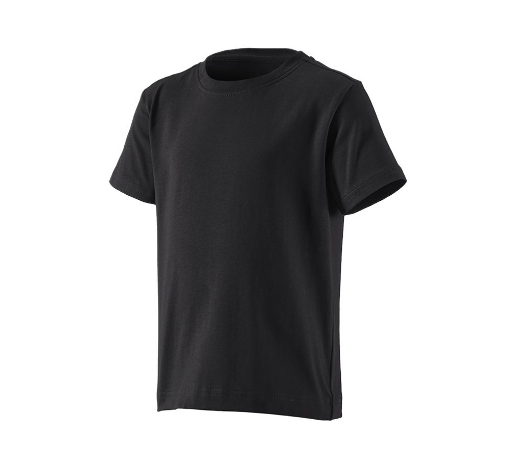 Temi: e.s. t-shirt cotton stretch, bambino + nero