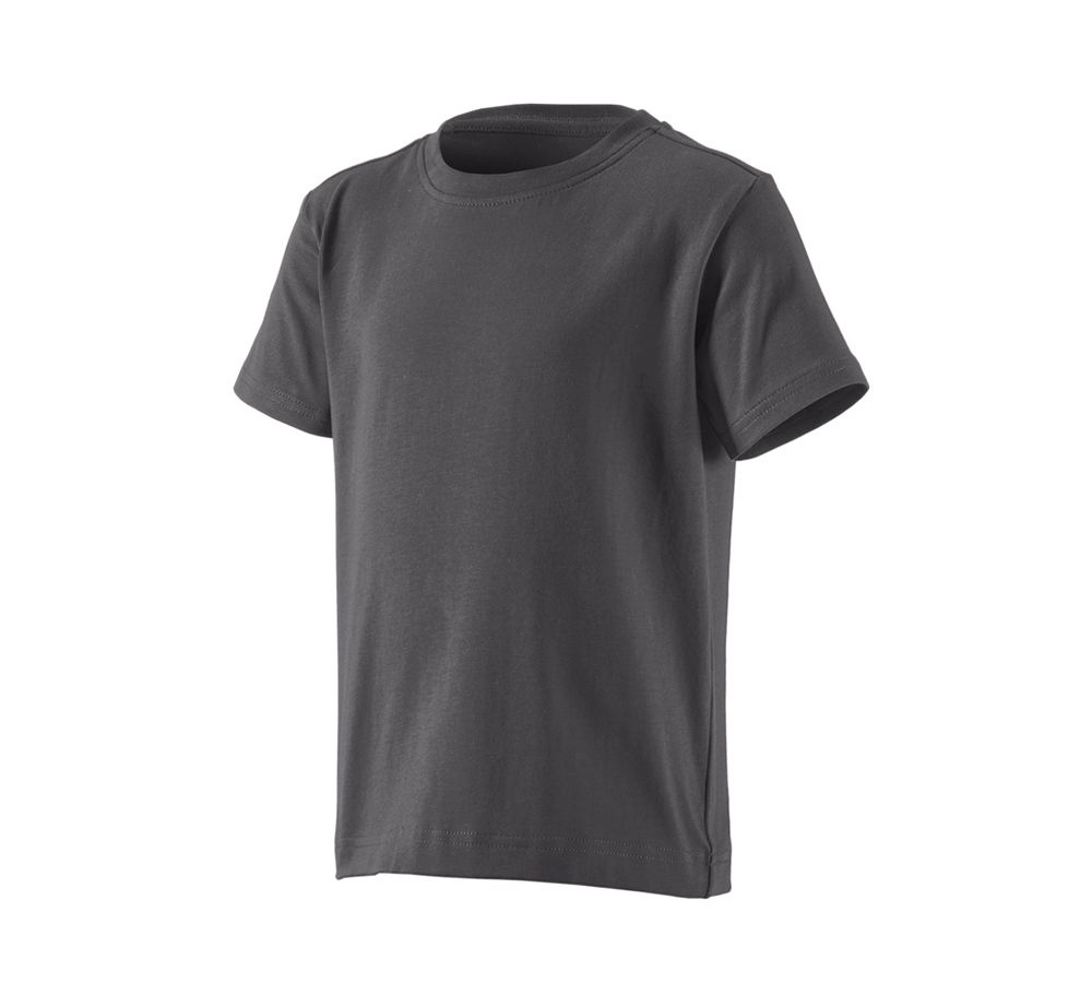 Temi: e.s. t-shirt cotton stretch, bambino + antracite 