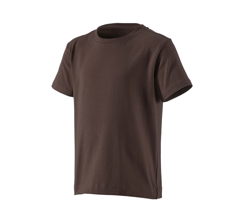 Maglie | Pullover | T-Shirt: e.s. t-shirt cotton stretch, bambino + castagna