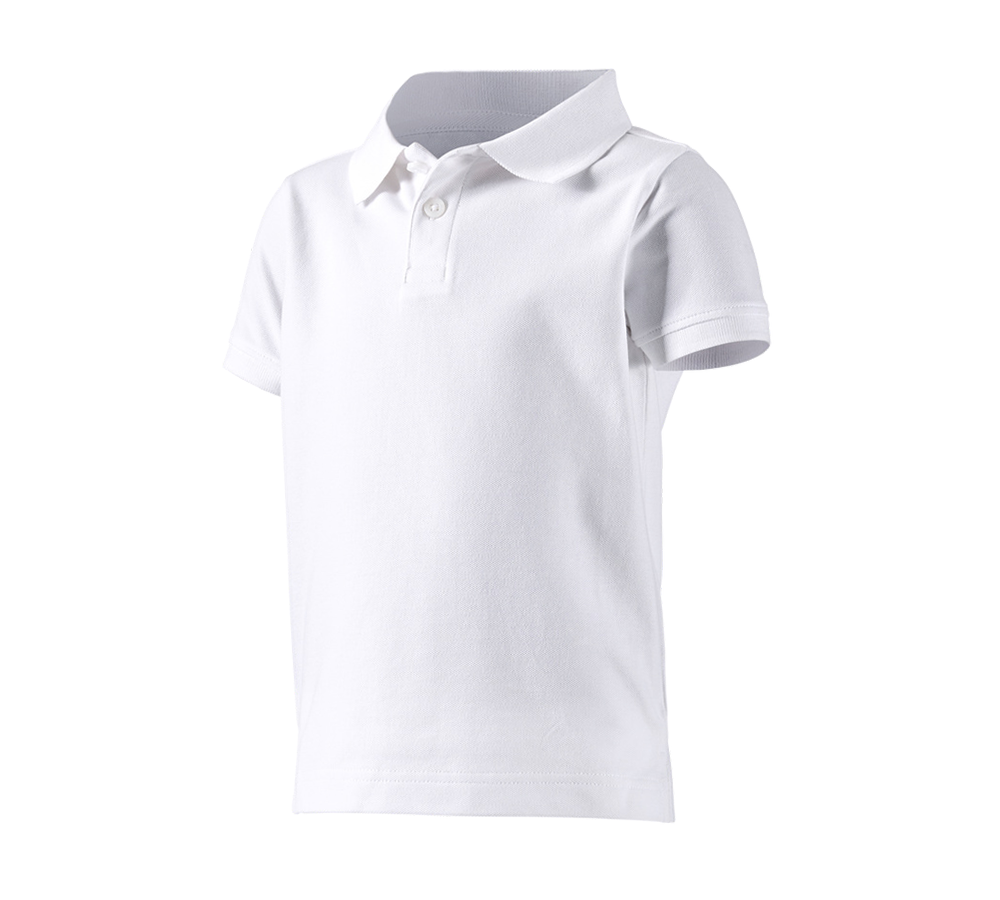 Maglie | Pullover | T-Shirt: e.s. polo cotton stretch, bambino + bianco