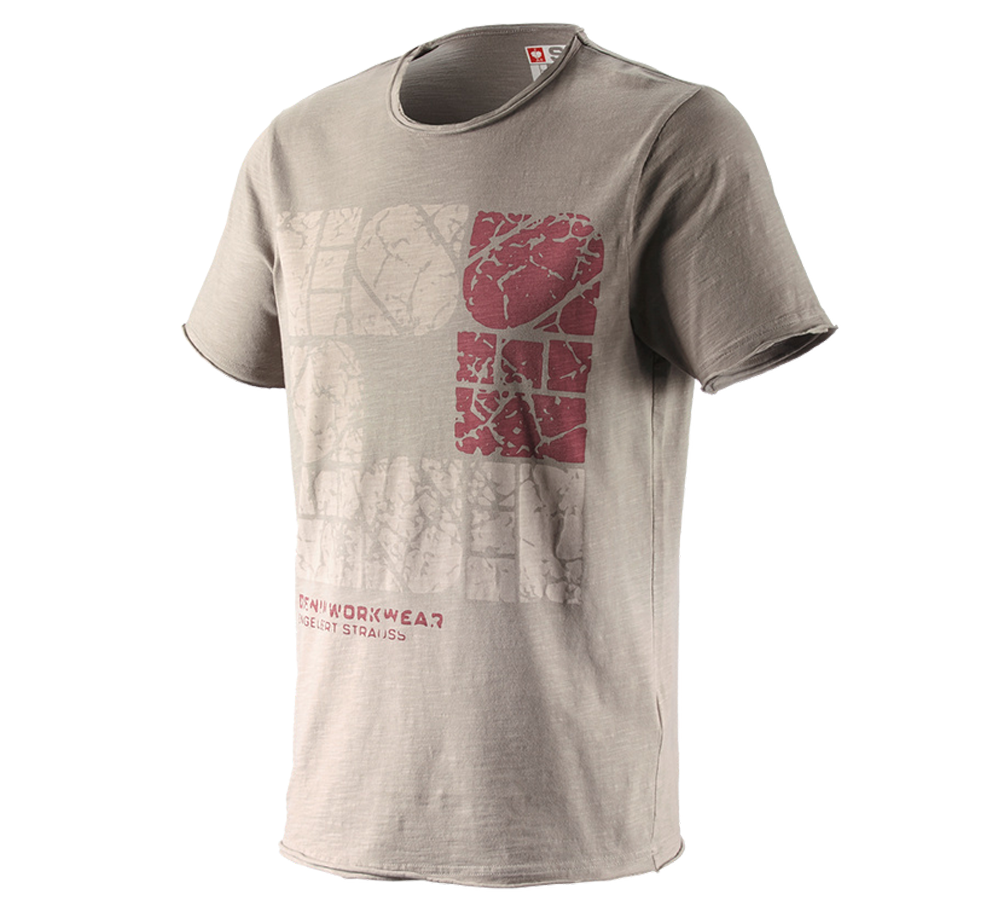 Maglie | Pullover | Camicie: e.s. t-shirt denim workwear + tortora vintage