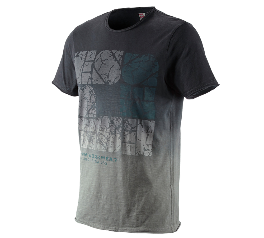 Maglie | Pullover | Camicie: e.s. t-shirt denim workwear + nero ossido vintage