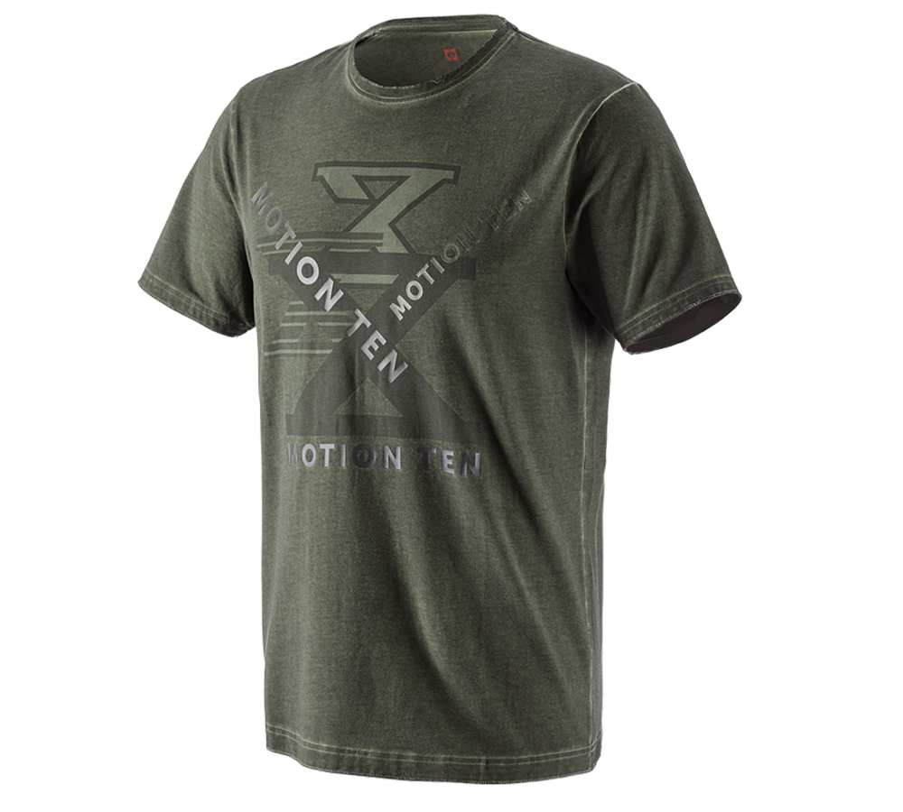 Temi: T-shirt e.s.motion ten + verde mimetico vintage