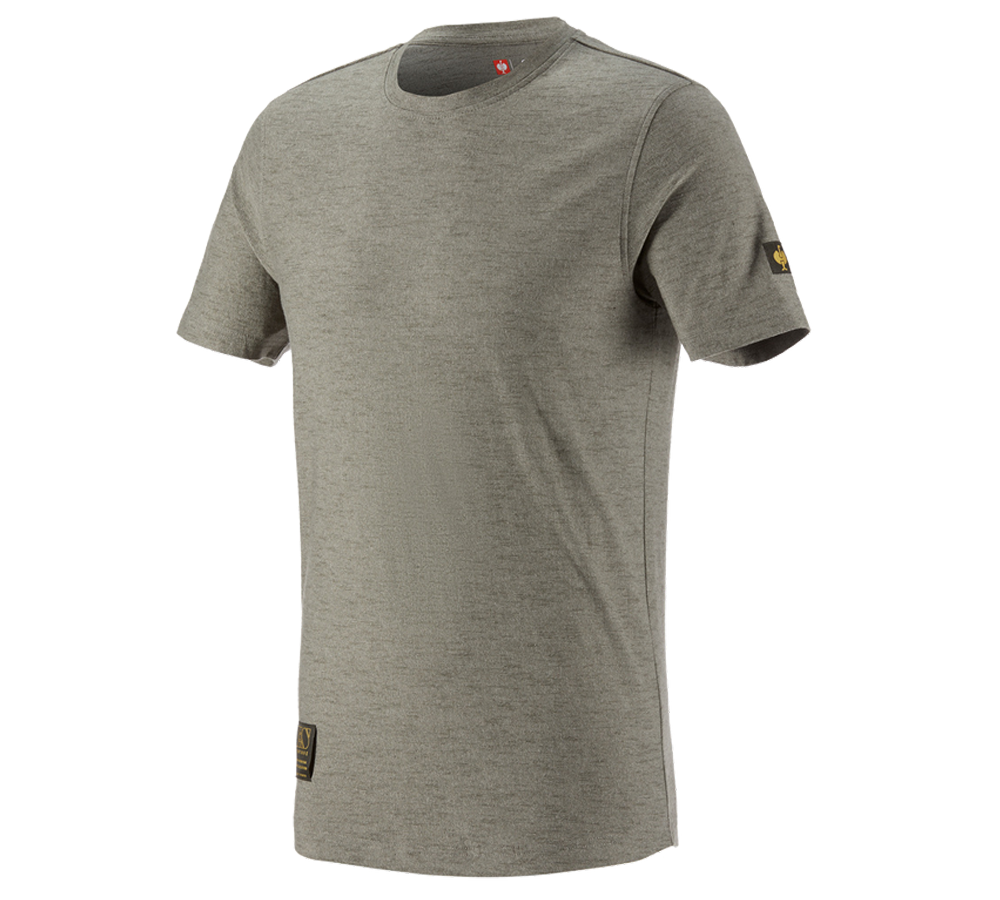Shirts & Co.: T-Shirt e.s.vintage + tarngrün melange