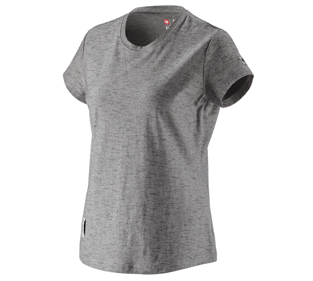 Maglie | Pullover | Bluse: T-shirt e.s.vintage, donna + nero melange