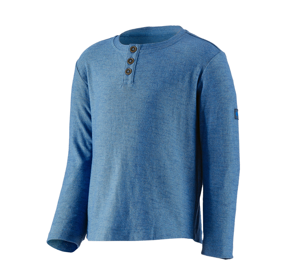 Maglie | Pullover | T-Shirt: Longsleeve e.s.vintage, bambino + blu artico melange