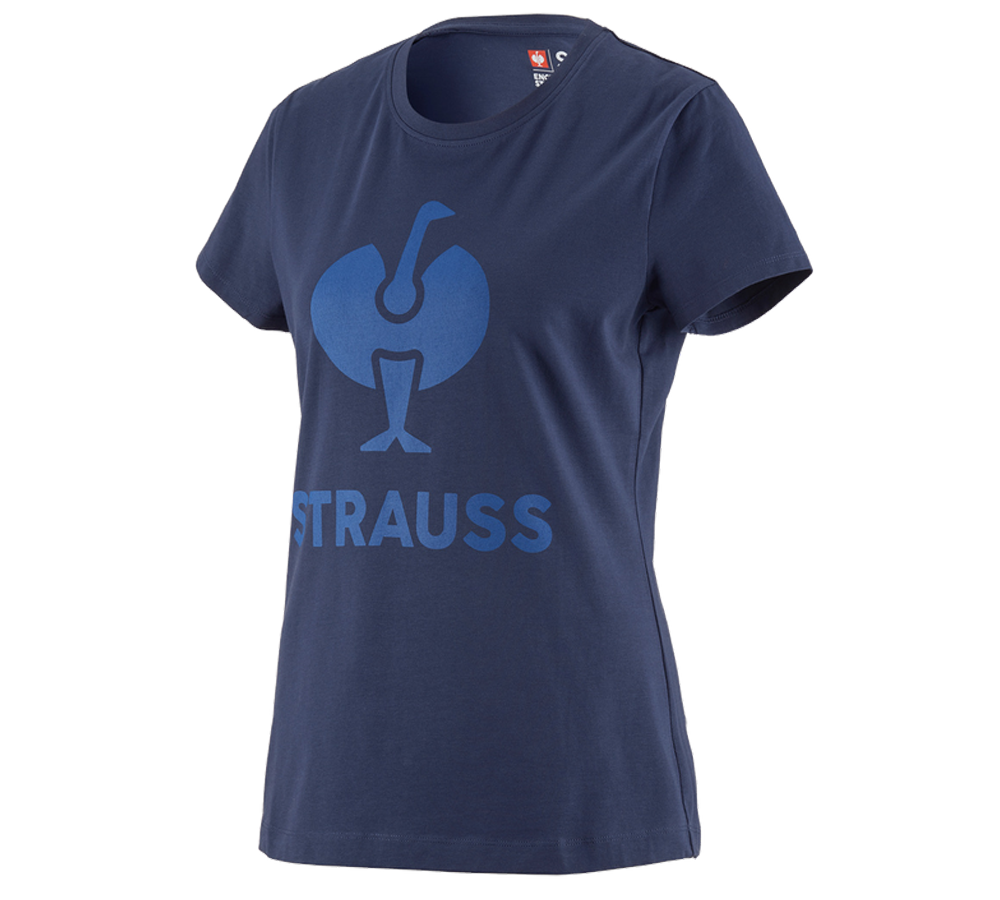 Maglie | Pullover | Bluse: T-shirt e.s.concrete, donna + blu profondo
