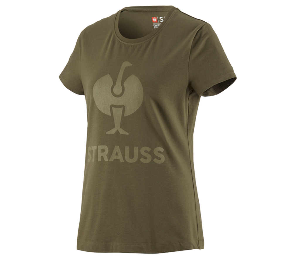 Temi: T-shirt e.s.concrete, donna + verde fango