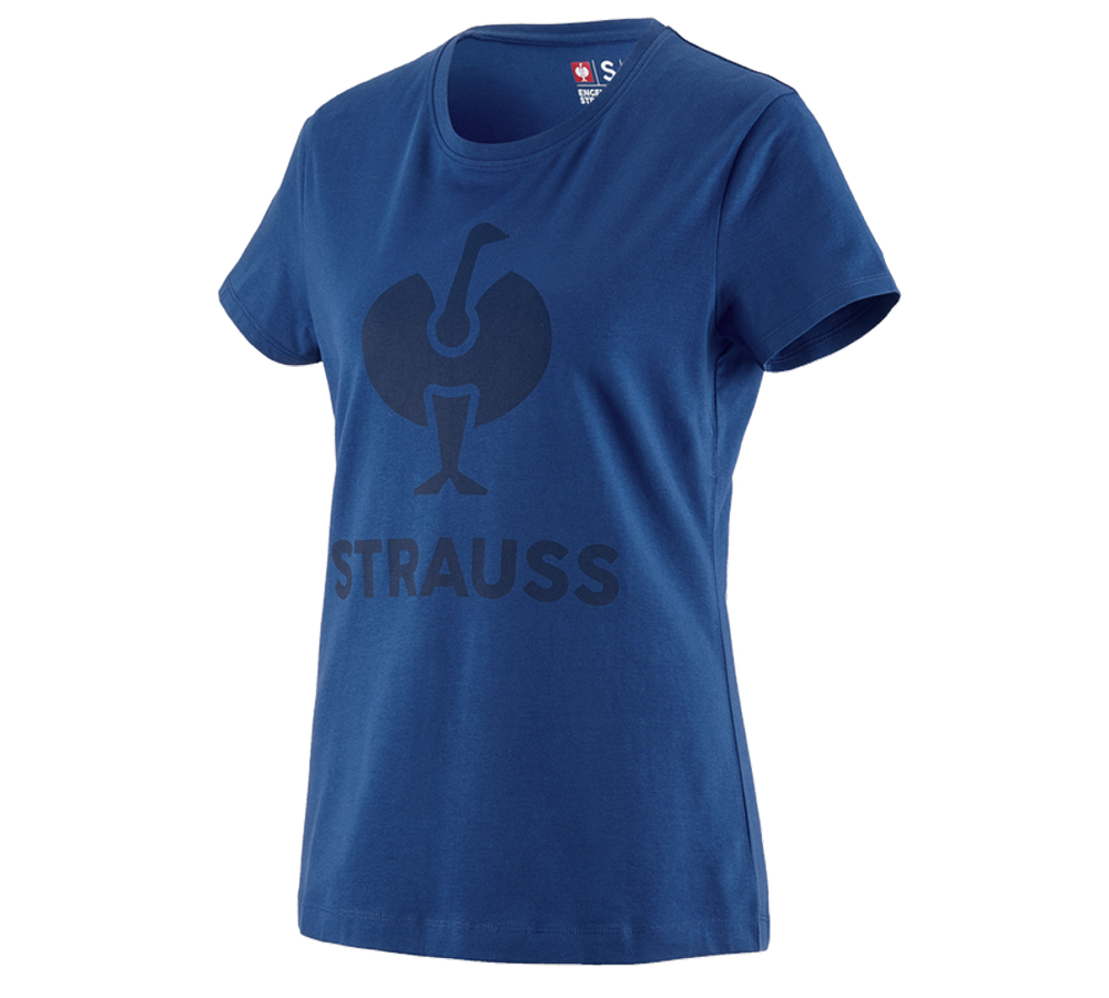 Maglie | Pullover | Bluse: T-shirt e.s.concrete, donna + blu alcalino