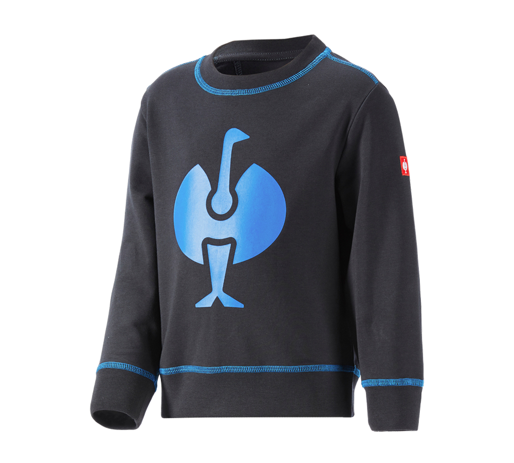 Maglie | Pullover | T-Shirt: Felpa e.s.motion 2020, bambino + grafite/blu genziana
