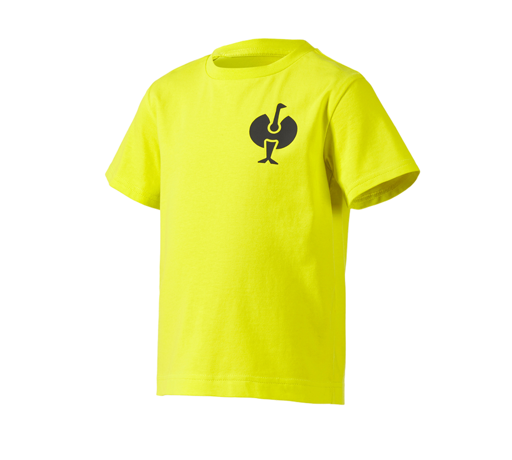 Maglie | Pullover | T-Shirt: T-shirt e.s.trail, bambino + giallo acido/nero