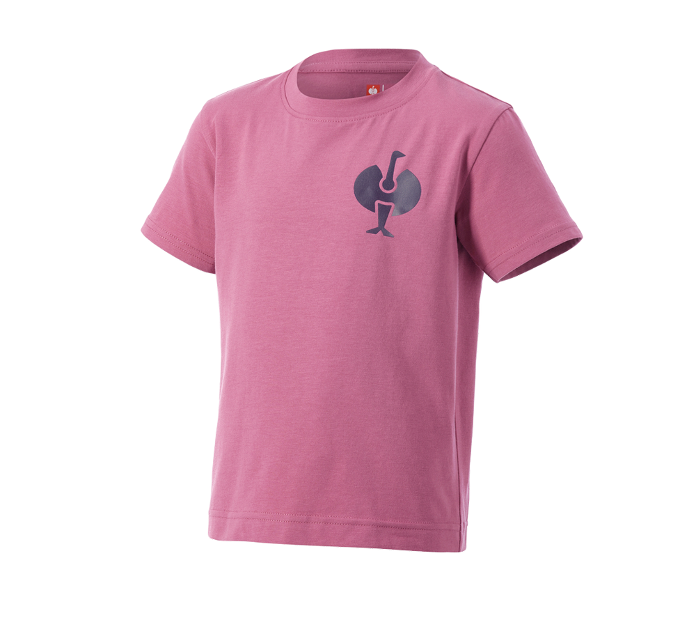 Bekleidung: T-Shirt e.s.trail, Kinder + tarapink/tiefblau