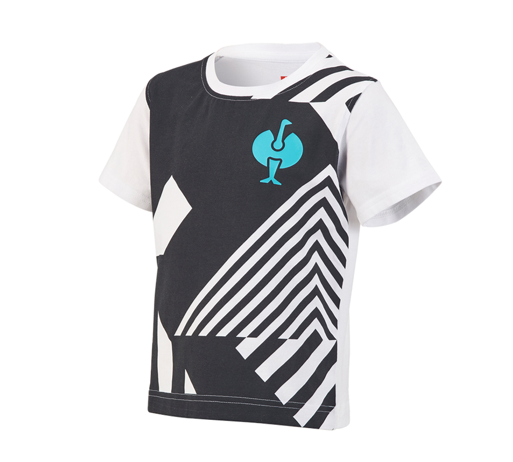 Maglie | Pullover | T-Shirt: T-shirt e.s.trail graphic, bambino + nero/bianco