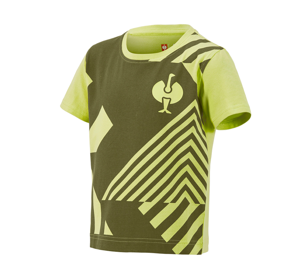 Temi: T-shirt e.s.trail graphic, bambino + verde ginepro/verde lime