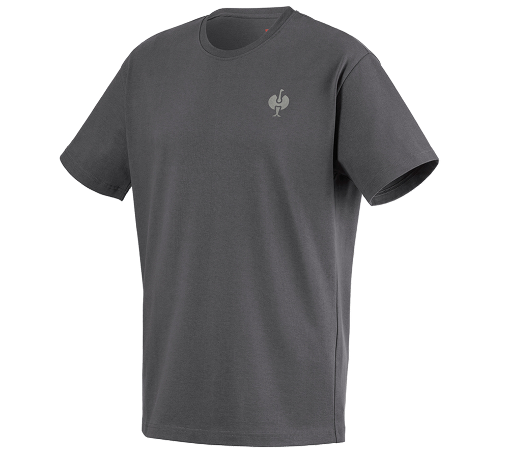 Maglie | Pullover | Camicie: T-shirt heavy e.s.iconic + grigio carbone