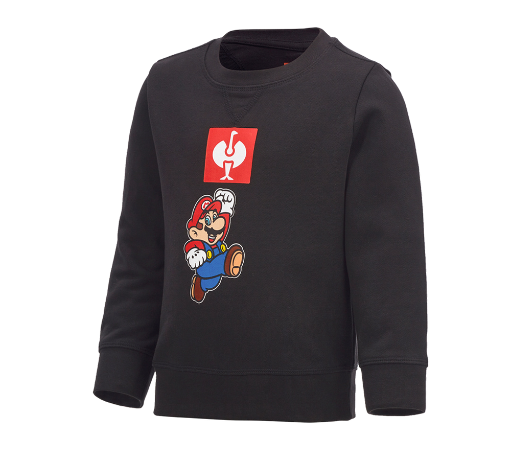 Maglie | Pullover | T-Shirt: Felpa Super Mario, bambino + nero