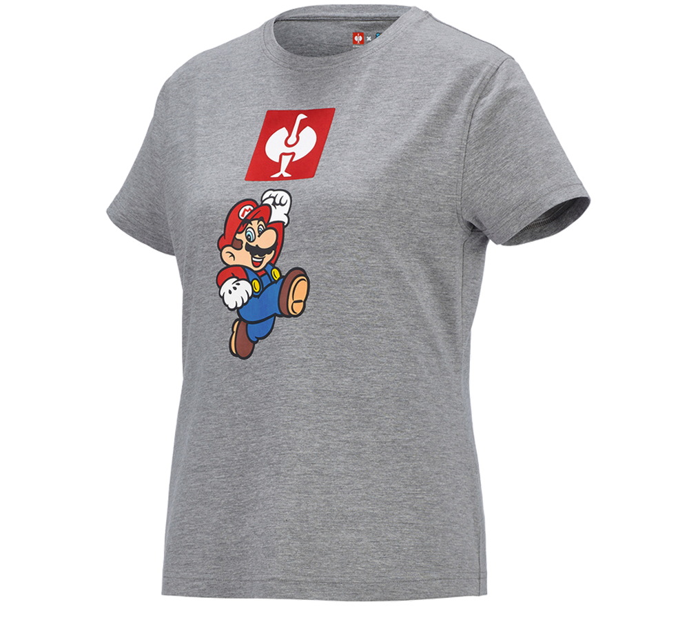Collaborazioni: Super Mario t-shirt, donna + grigio sfumato