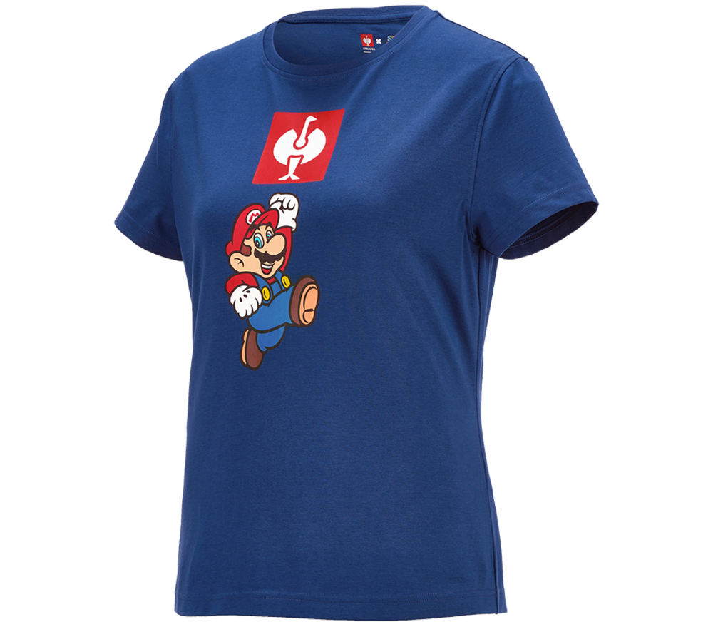 Collaborazioni: Super Mario t-shirt, donna + blu alcalino