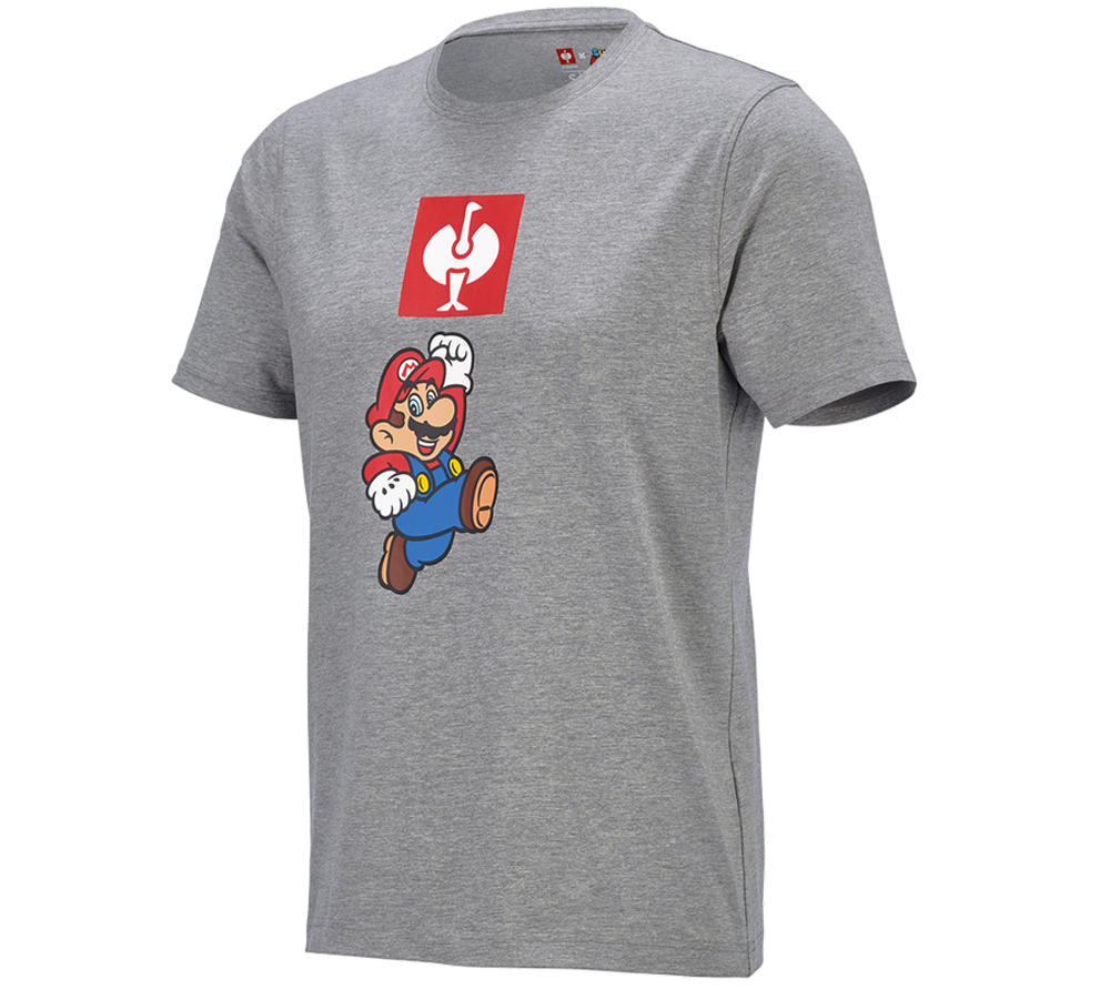 Collaborazioni: T-shirt Super Mario, uomo + grigio sfumato