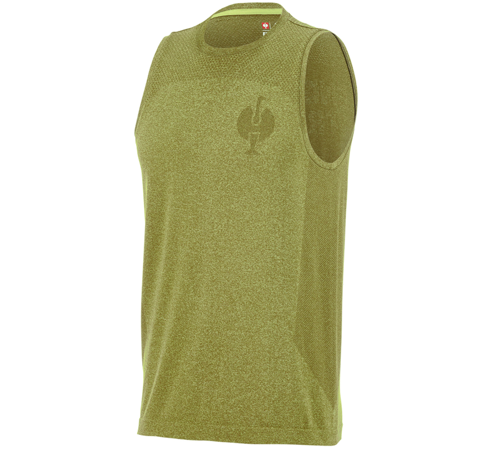 Maglie | Pullover | Camicie: Maglietta atletica seamless e.s.trail + verde ginepro melange