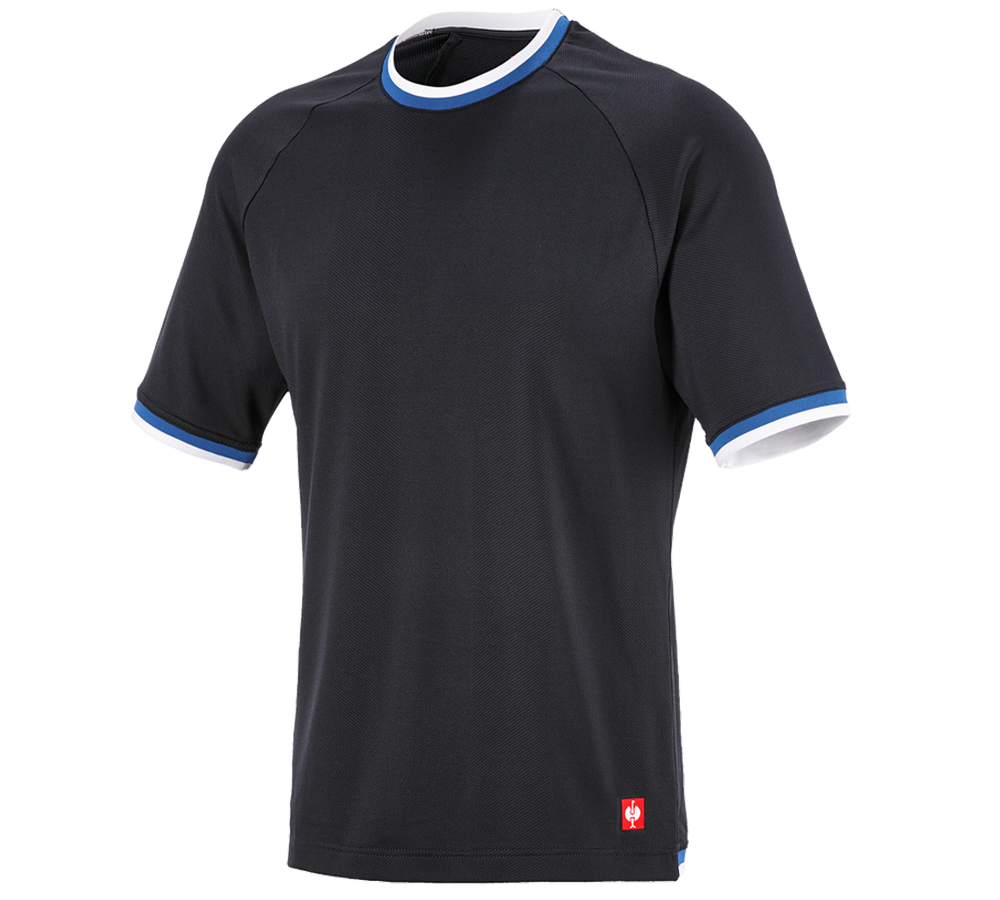 Temi: T-shirt funzionale e.s.ambition + grafite/blu genziana