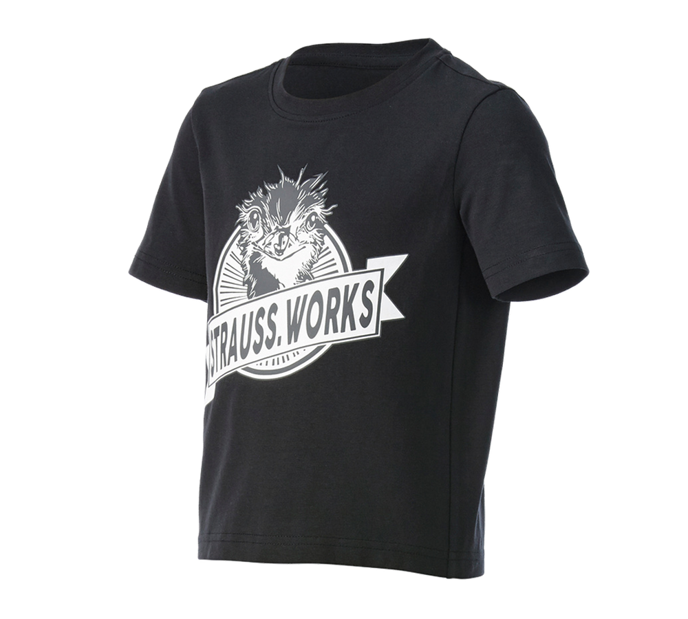 Abbigliamento: e.s. t-shirt strauss works, bambino + nero/bianco