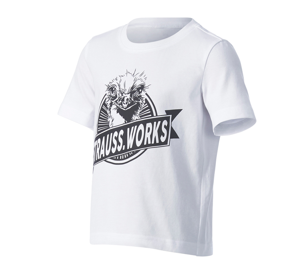 Abbigliamento: e.s. t-shirt strauss works, bambino + bianco