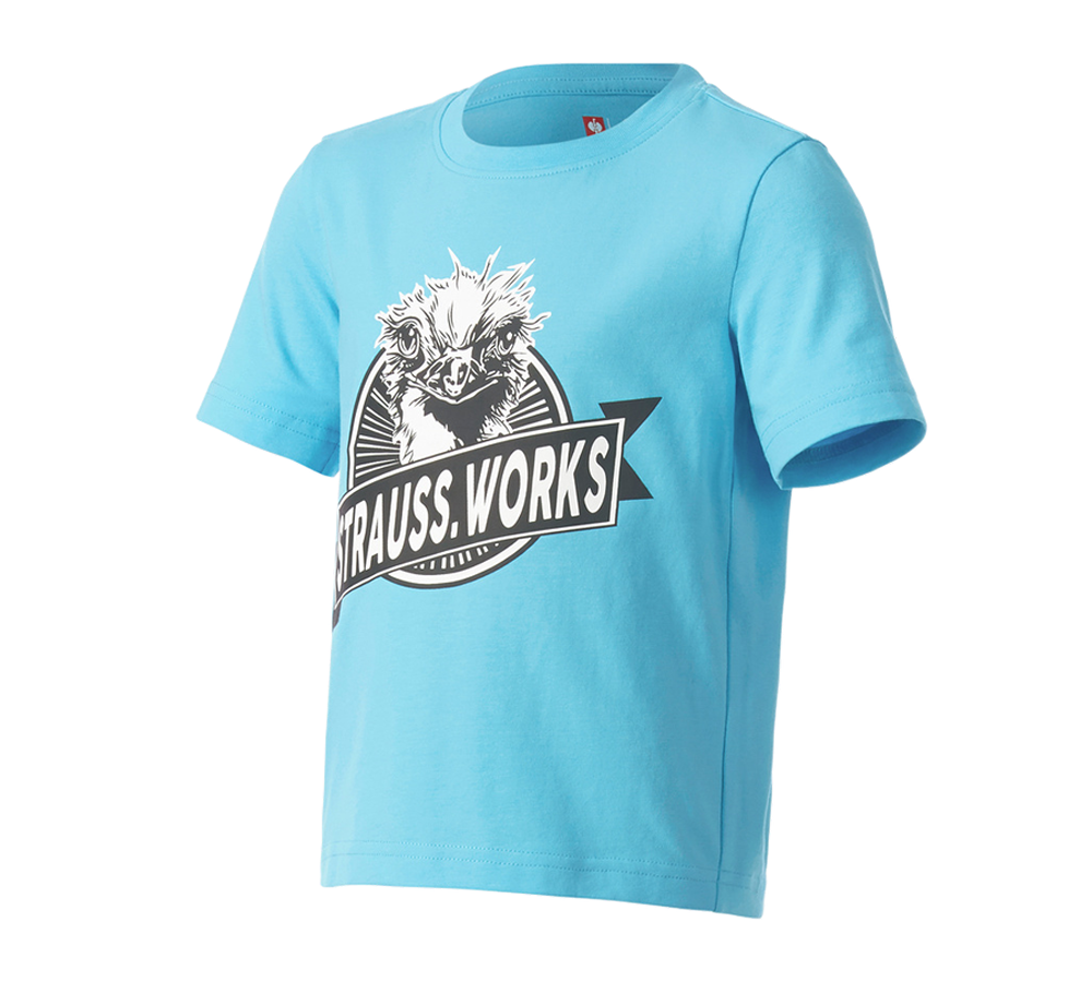 Abbigliamento: e.s. t-shirt strauss works, bambino + turchese lapis