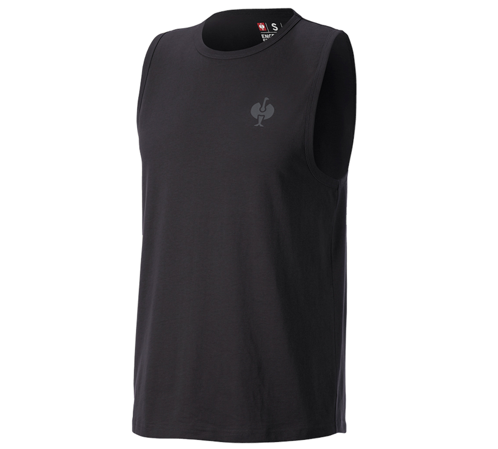 Shirts & Co.: Athletik-Shirt e.s.iconic + schwarz
