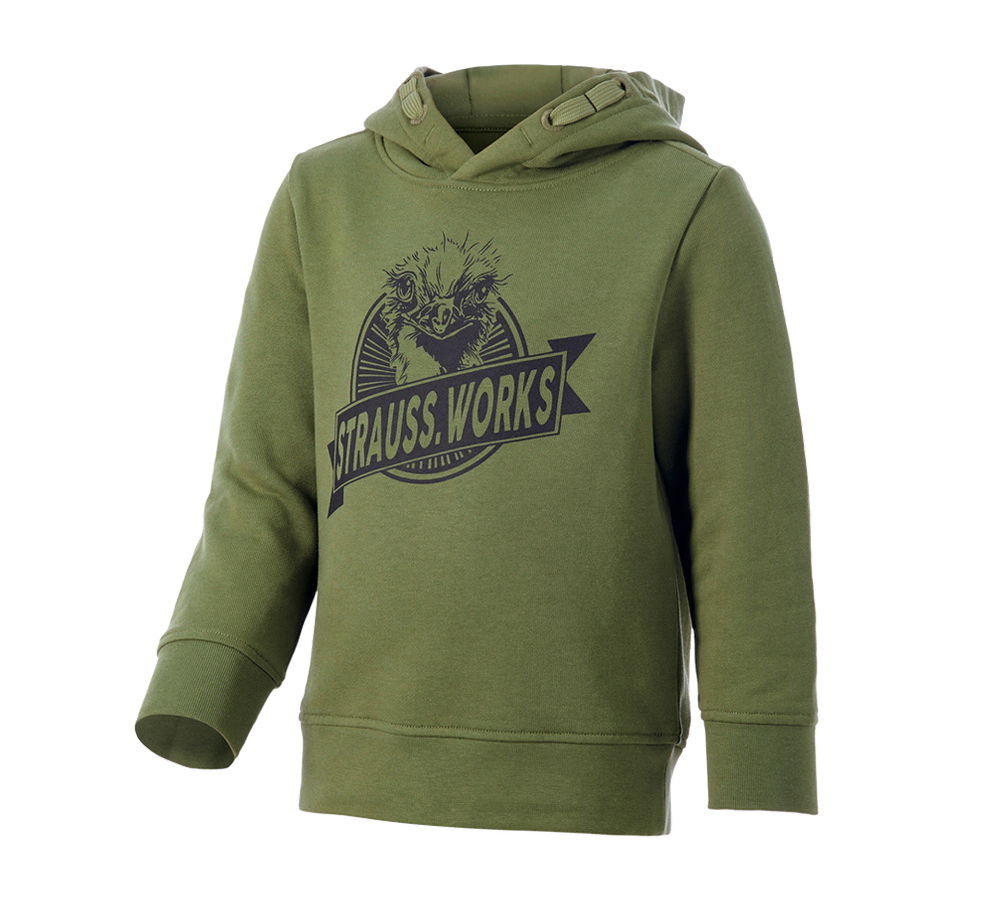 Maglie | Pullover | T-Shirt: Hoody-Sweatshirt e.s.iconic works, bambino + verde montagna