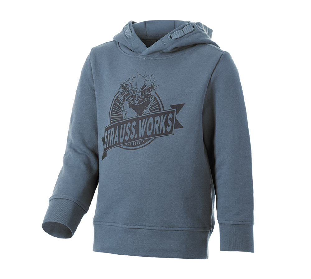 Shirts & Co.: Hoody-Sweatshirt e.s.iconic works, Kinder + oxidblau