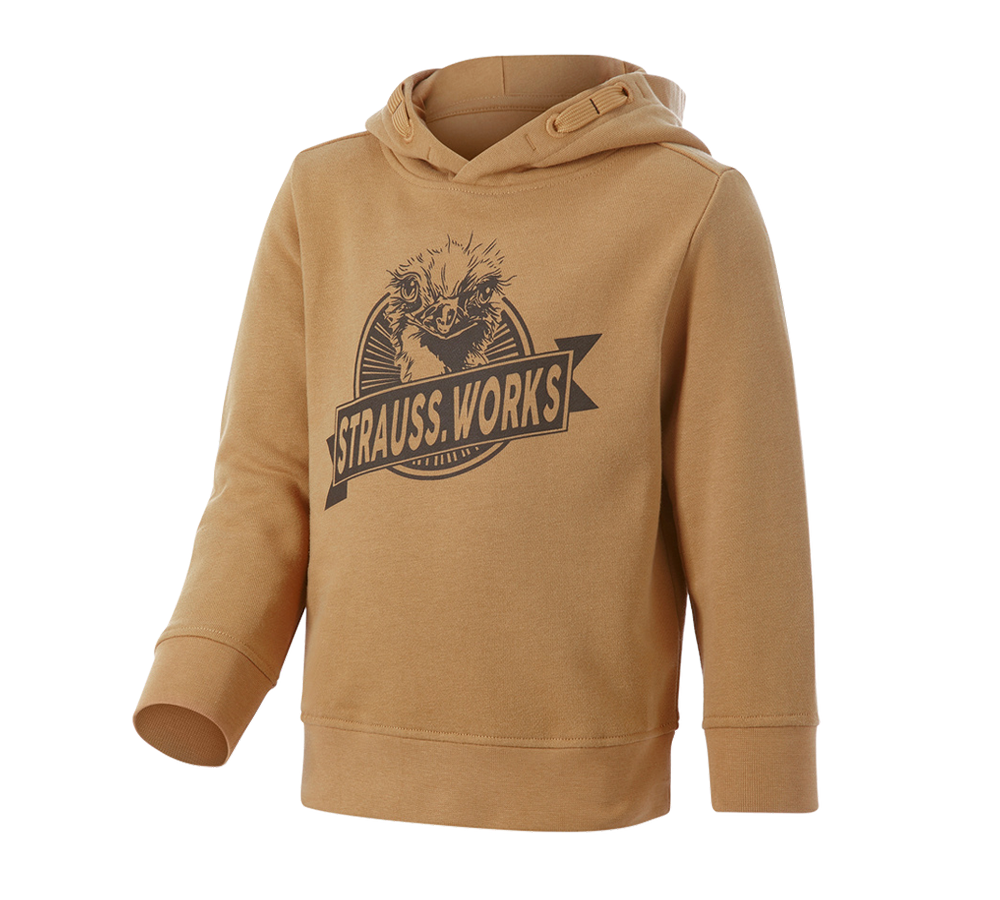 Maglie | Pullover | T-Shirt: Hoody-Sweatshirt e.s.iconic works, bambino + marrone mandorla