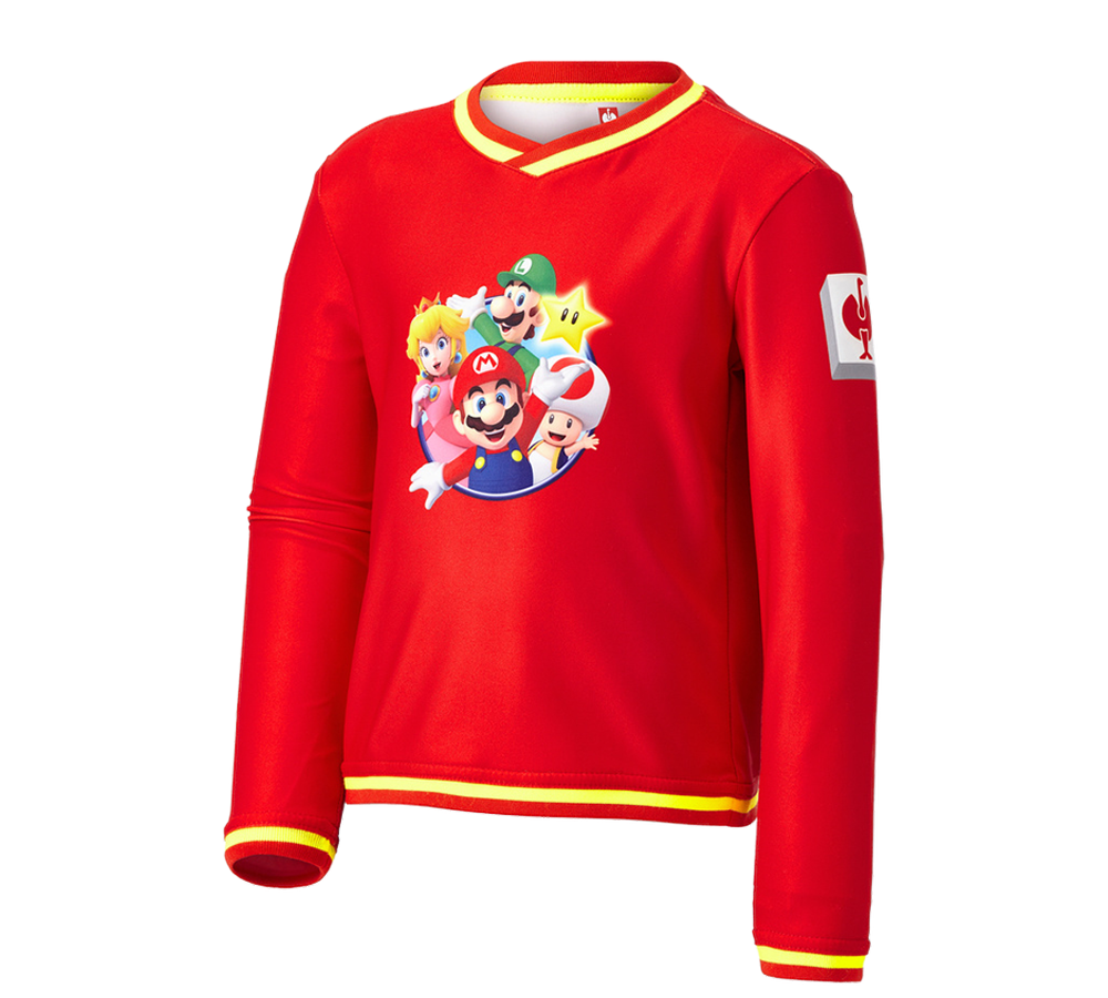 Collaborazioni: Super Mario longsleeve funzionale, bambino + rosso strauss