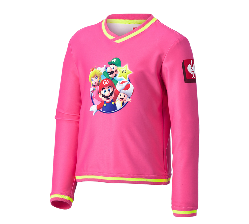 Collaborazioni: Super Mario longsleeve funzionale, bambino + rosa giada