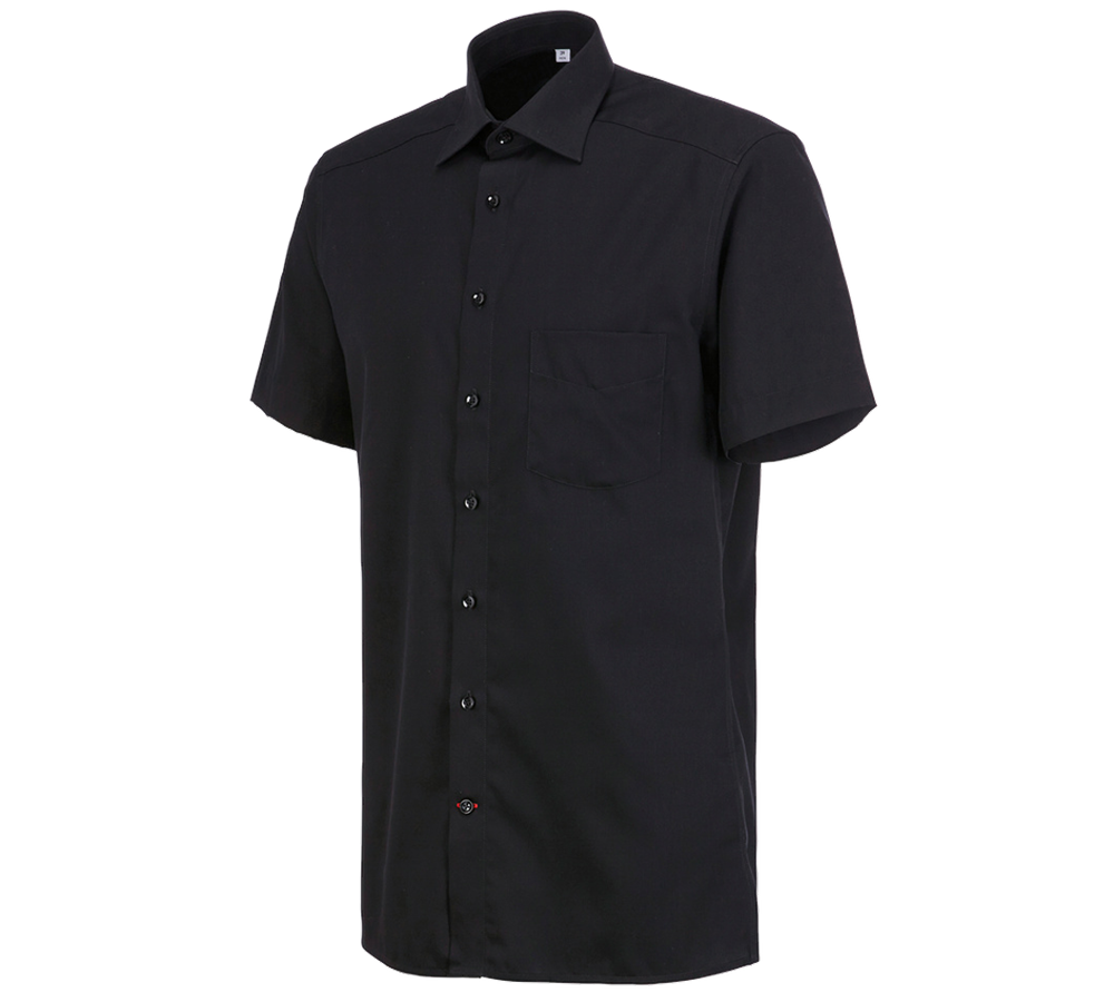 Maglie | Pullover | Camicie: Camicia Business e.s.comfort, a manica corta + nero