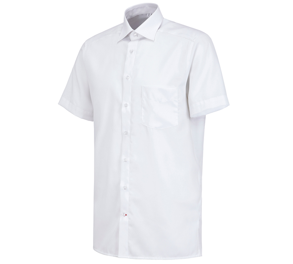 Maglie | Pullover | Camicie: Camicia Business e.s.comfort, a manica corta + bianco